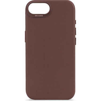 Decoded Leather Backcover Apple iPhone 16e Chocolade Bruin