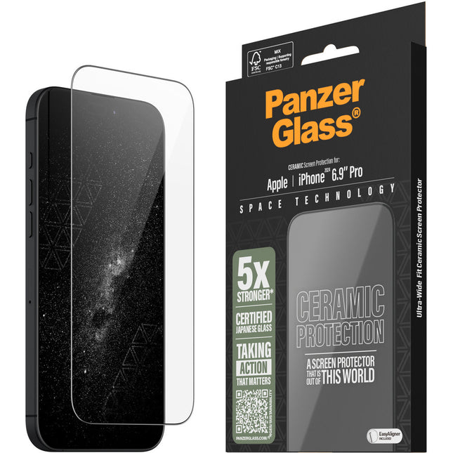 Panzerglass Apple iPhone 16 Pro Max ceramic screenprotector