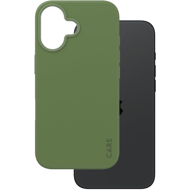 CARE by PanzerGlass Fashionable Case groen met MagSafe iPhone 16