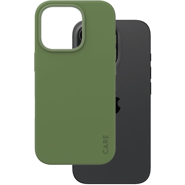 CARE by PanzerGlass Fashionable Case groen met MagSafe iPhone 16 Pro