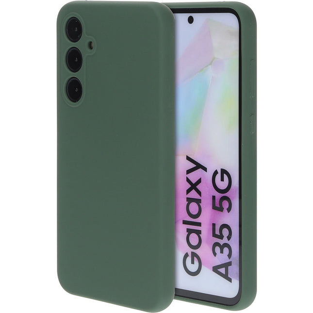 Mobiparts Silicone Cover Samsung Galaxy A35 Bosgroen