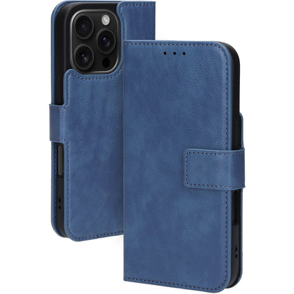 Mobiparts Classic Wallet Case Apple iPhone 16 Pro Blauw (MagSafe)