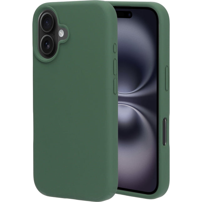 Mobiparts Silicone Cover Apple iPhone 16 Forest Groen