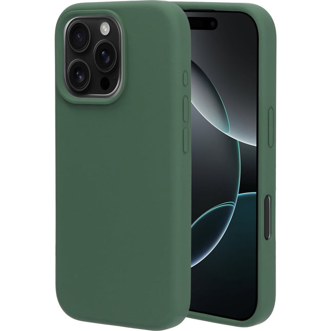 Mobiparts Silicone Cover Apple iPhone 16 Pro Forest Groen